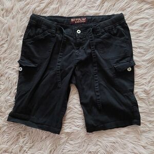 ☀️2 for $10: Women's Black Cargo Shorts